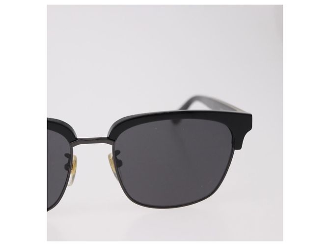 Lunettes de soleil GUCCI en plastique noir et or GG0382S Auth SW2614V Doré - vue 4