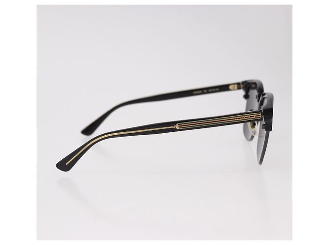 Lunettes de soleil GUCCI en plastique noir et or GG0382S Auth SW2614V Doré - vue 5