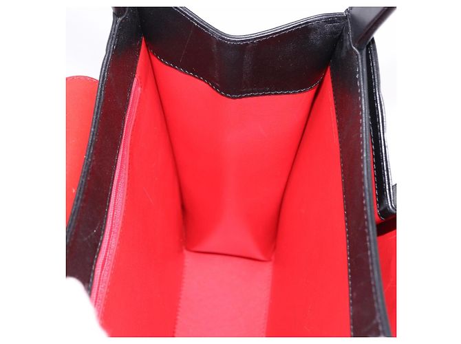 Borsa CARTIER PANTHERE in pelle nera e oro Auth ka5314A Nero D'oro - vista 18