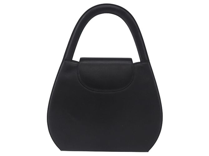 Borsa CARTIER PANTHERE in pelle nera e oro Auth ka5314A Nero D'oro - vista 2