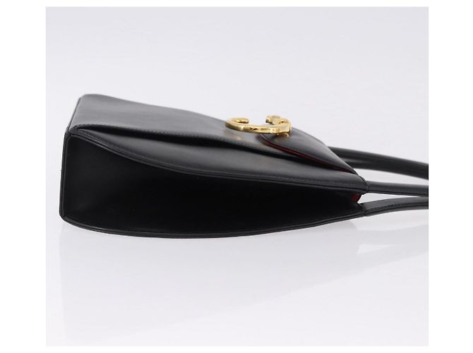 Borsa CARTIER PANTHERE in pelle nera e oro Auth ka5314A Nero D'oro - vista 3