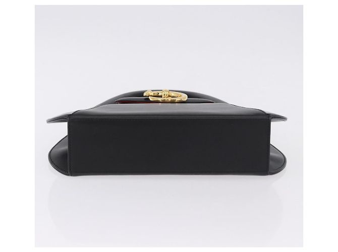 Borsa CARTIER PANTHERE in pelle nera e oro Auth ka5314A Nero D'oro - vista 5
