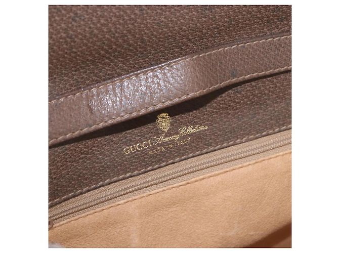 Borsa a tracolla GUCCI GG Supreme PVC Beige Oro 904 02 050 Auth ep15108 D'oro - vista 18