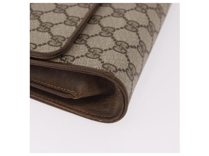 Borsa a tracolla GUCCI GG Supreme PVC Beige Oro 904 02 050 Auth ep15108 D'oro - vista 9