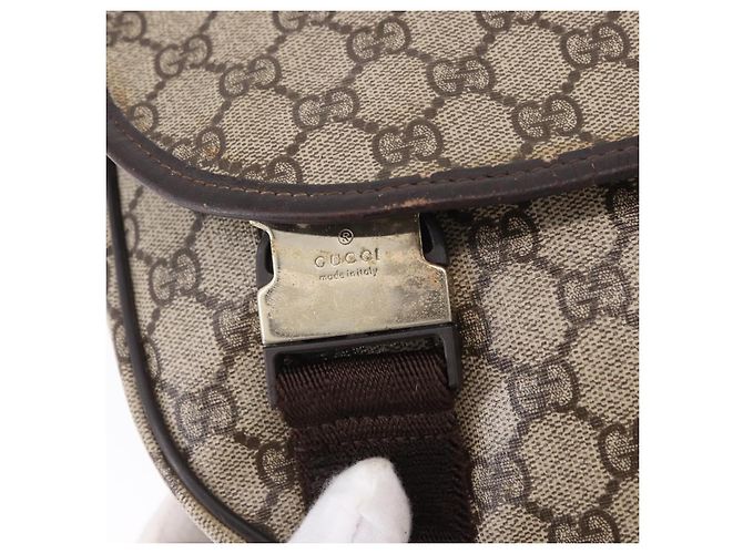 Borsa a tracolla GUCCI GG Supreme PVC Beige Oro 201732 Auth ka5309 D'oro - vista 10