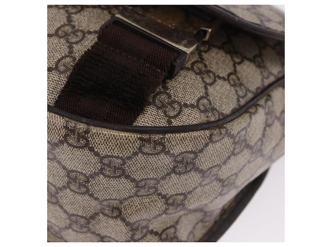 Borsa a tracolla GUCCI GG Supreme PVC Beige Oro 201732 Auth ka5309 D'oro - vista 17
