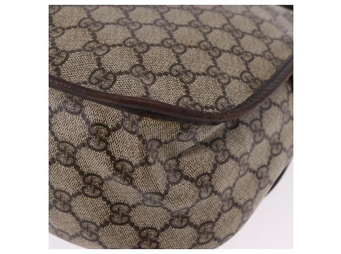 Borsa a tracolla GUCCI GG Supreme PVC Beige Oro 201732 Auth ka5309 D'oro - vista 19