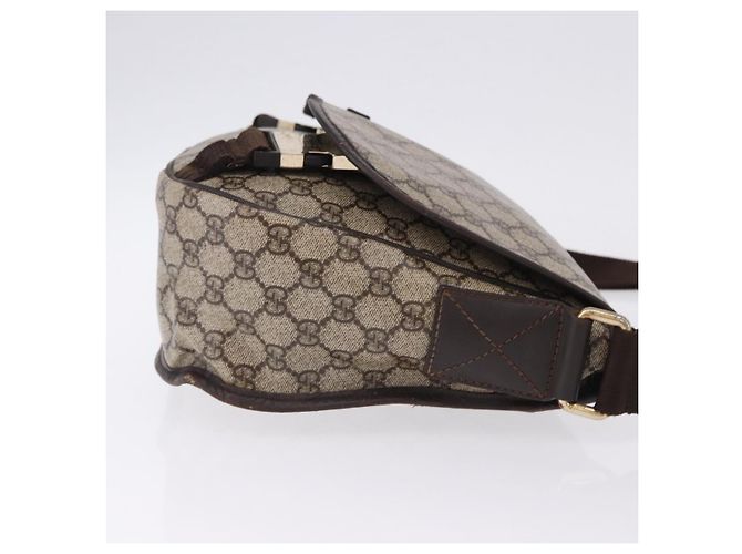 Borsa a tracolla GUCCI GG Supreme PVC Beige Oro 201732 Auth ka5309 D'oro - vista 4