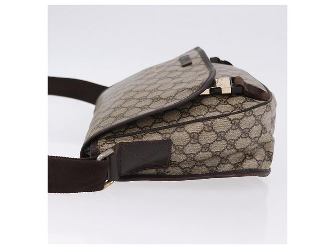 Borsa a tracolla GUCCI GG Supreme PVC Beige Oro 201732 Auth ka5309 D'oro - vista 5