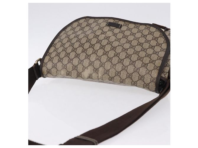 Borsa a tracolla GUCCI GG Supreme PVC Beige Oro 201732 Auth ka5309 D'oro - vista 7