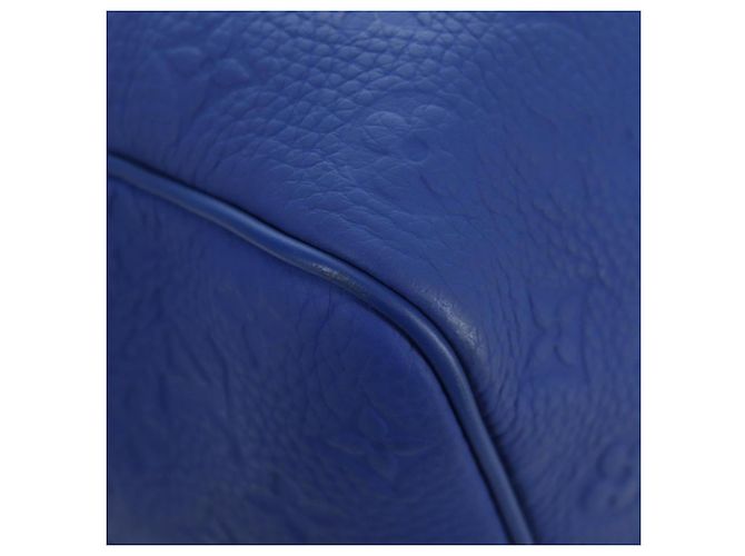 LOUIS VUITTON Monogram Taurillon Keepall Bandouliere 50 Blue Auth 191461SM Monogramma - vista 10