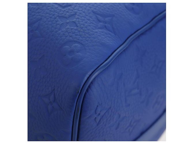LOUIS VUITTON Monogram Taurillon Keepall Bandouliere 50 Blue Auth 191461SM Monogramma - vista 17