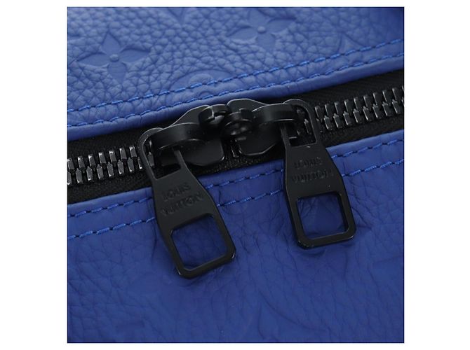 LOUIS VUITTON Monogram Taurillon Keepall Bandouliere 50 Blue Auth 191461SM Monogramma - vista 22