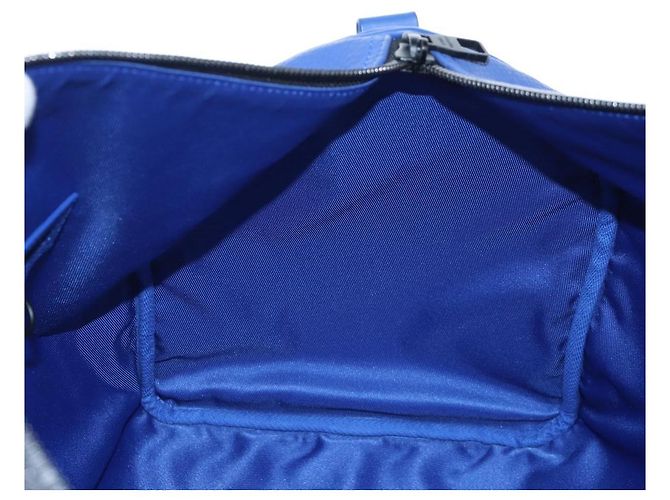 LOUIS VUITTON Monogram Taurillon Keepall Bandouliere 50 Blue Auth 191461SM Monogramma - vista 24
