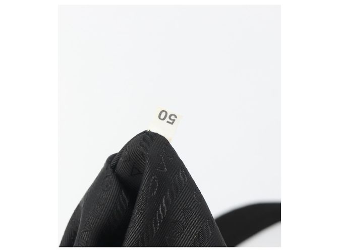 Zaino PRADA Nylon Nero Argento Auth mr2651 - vista 12