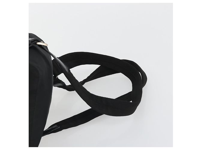 Zaino PRADA Nylon Nero Argento Auth mr2651 - vista 14