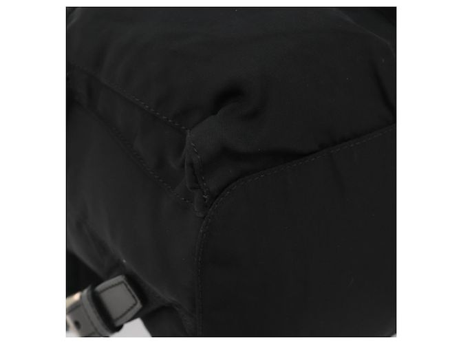 Zaino PRADA Nylon Nero Argento Auth mr2651 - vista 16