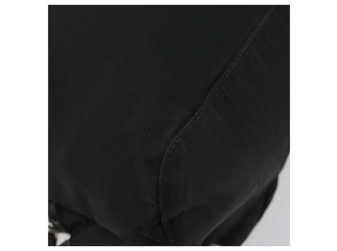 Zaino PRADA Nylon Nero Argento Auth mr2651 - vista 18