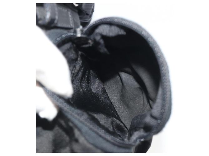 Zaino PRADA Nylon Nero Argento Auth mr2651 - vista 27