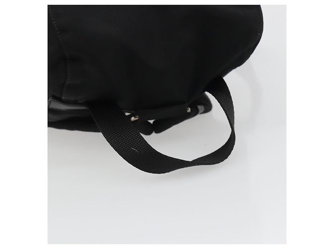 Zaino PRADA Nylon Nero Argento Auth mr2651 - vista 7