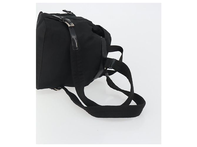 Zaino PRADA Nylon Nero Argento Auth mr2651 - vista 9