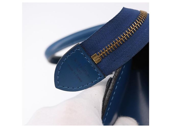 Borsa LOUIS VUITTON Epi Riviera Blu M48185 LV Auth 192907 - vista 17