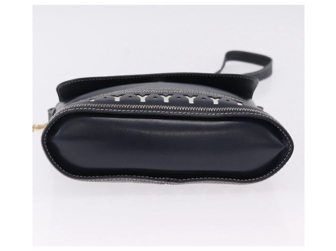 Borsa a tracolla SAINT LAURENT in pelle blu navy e oro Auth ka5243A D'oro - vista 5