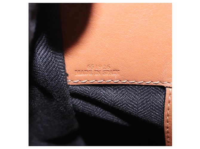 Borsa a mano LOEWE Hammock Small in pelle 2way Marrone Argento Auth 192988A - vista 12