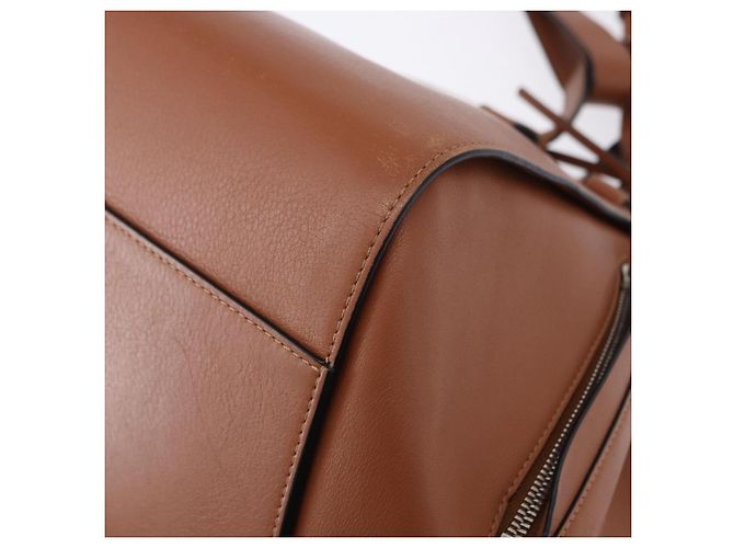 Borsa a mano LOEWE Hammock Small in pelle 2way Marrone Argento Auth 192988A - vista 18