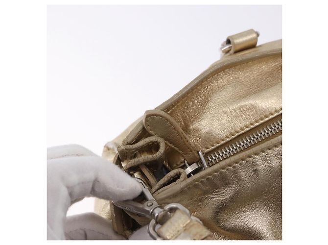 Borsa PRADA in pelle 2way Argento Oro Auth 192120A D'oro - vista 22