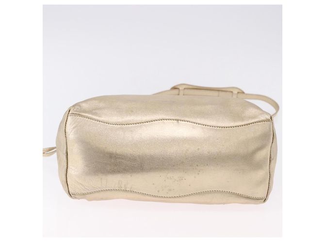 Borsa PRADA in pelle 2way Argento Oro Auth 192120A D'oro - vista 5