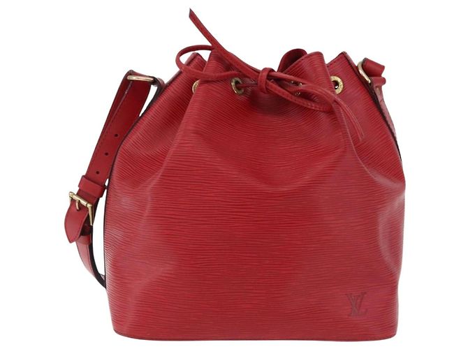Borsa a Spalla LOUIS VUITTON Epi Petit Noe Rosso M44107 LV Auth 191992 - vista 13