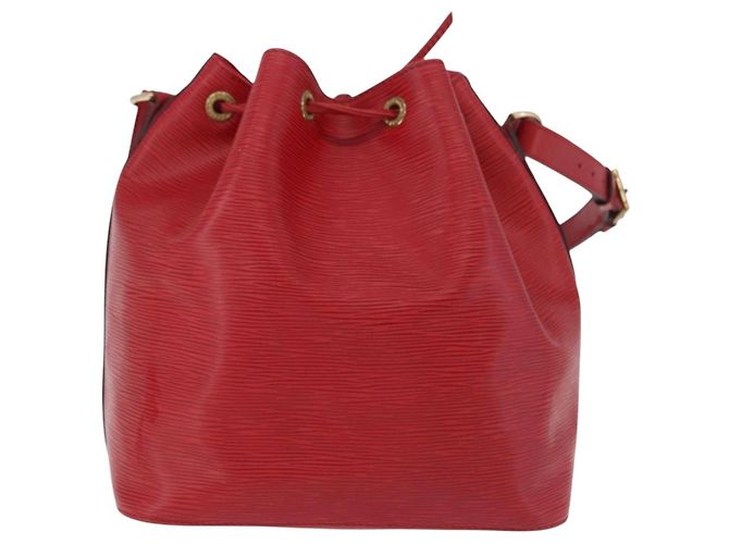 Borsa a Spalla LOUIS VUITTON Epi Petit Noe Rosso M44107 LV Auth 191992 - vista 2