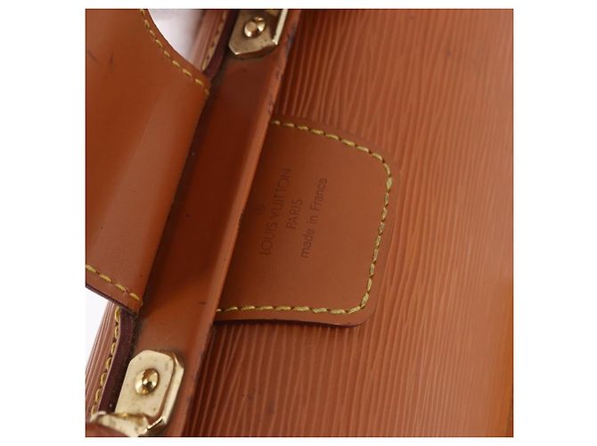 LOUIS VUITTON Epi Serviette Fermoir Bag Zipangu Gold M54358 Auth BA14383 - vista 20