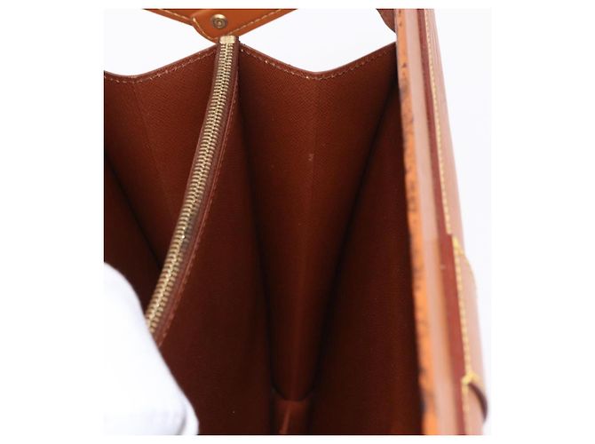 LOUIS VUITTON Epi Serviette Fermoir Bag Zipangu Gold M54358 Auth BA14383 - vista 25