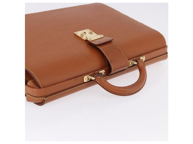 LOUIS VUITTON Epi Serviette Fermoir Bag Zipangu Gold M54358 Auth BA14383 - vista 7