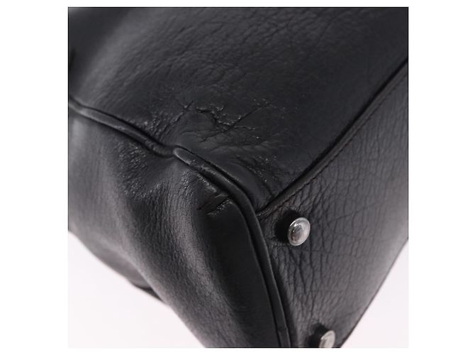 Borsa CARTIER in pelle nera argento Auth BA14473 Nero - vista 15