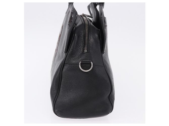 Borsa CARTIER in pelle nera argento Auth BA14473 Nero - vista 3