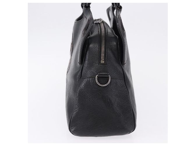 Borsa CARTIER in pelle nera argento Auth BA14473 Nero - vista 4