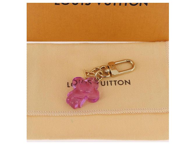 Portachiavi LOUIS VUITTON Vivienne Gummy Mini in metallo Rose M03652 LV Auth 190677M - vista 11