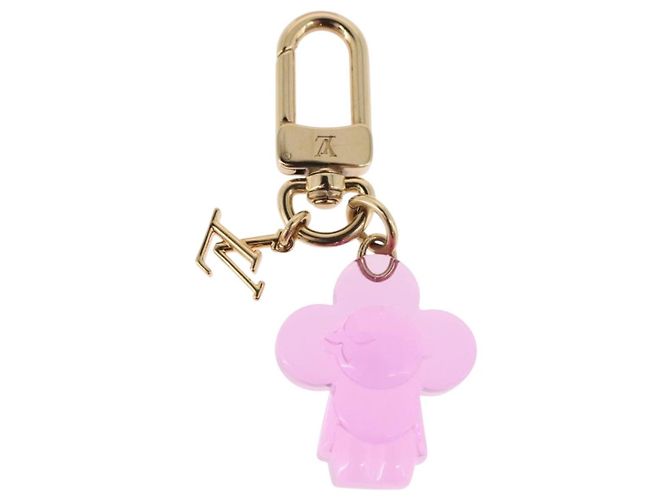 Portachiavi LOUIS VUITTON Vivienne Gummy Mini in metallo Rose M03652 LV Auth 190677M - vista 2