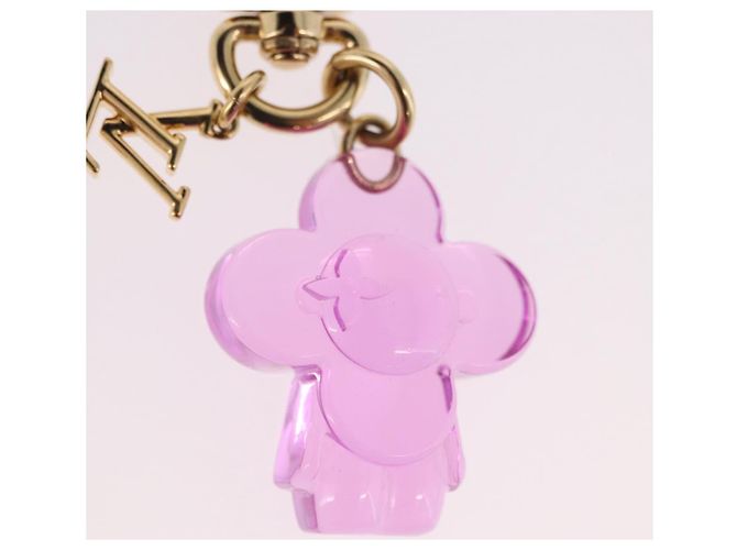 Portachiavi LOUIS VUITTON Vivienne Gummy Mini in metallo Rose M03652 LV Auth 190677M - vista 3
