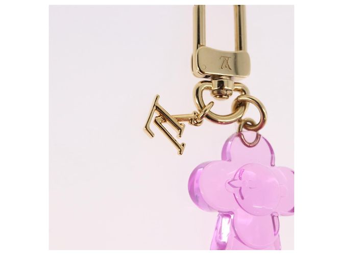 Portachiavi LOUIS VUITTON Vivienne Gummy Mini in metallo Rose M03652 LV Auth 190677M - vista 4