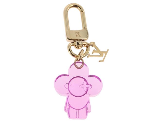 Portachiavi LOUIS VUITTON Vivienne Gummy Mini in metallo Rose M03652 LV Auth 190677M - vista 6