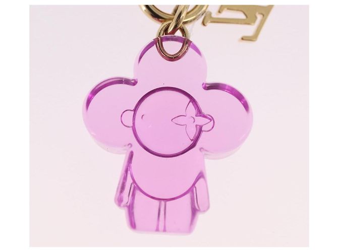 Portachiavi LOUIS VUITTON Vivienne Gummy Mini in metallo Rose M03652 LV Auth 190677M - vista 7