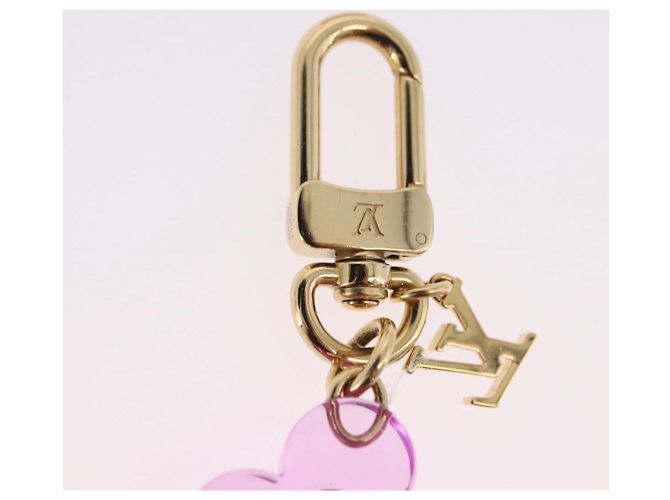 Portachiavi LOUIS VUITTON Vivienne Gummy Mini in metallo Rose M03652 LV Auth 190677M - vista 9