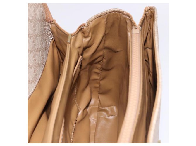 Céline Borsa a Spalla CELINE Macadam Canvas Beige Oro Aut 191901 D'oro - vista 22