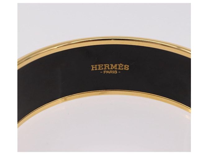 Hermès HERMES Emaille GM Beach Armband Metall Gold Tone Auth 190673M - Ansicht 6