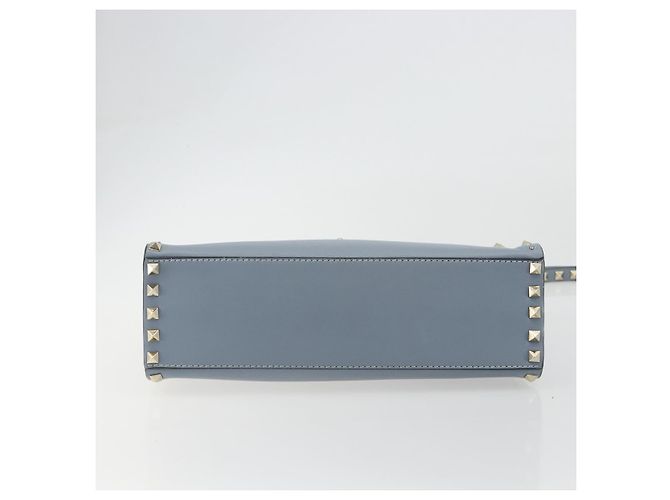 Borsa VALENTINO Rock Studs in pelle 2way Azzurro chiaro Oro Auth BA14388 D'oro Blu chiaro - vista 5