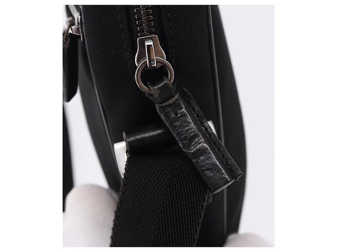 Borsa a tracolla GUCCI Tela Nero Argento 101680 Auth bs36230 - vista 10